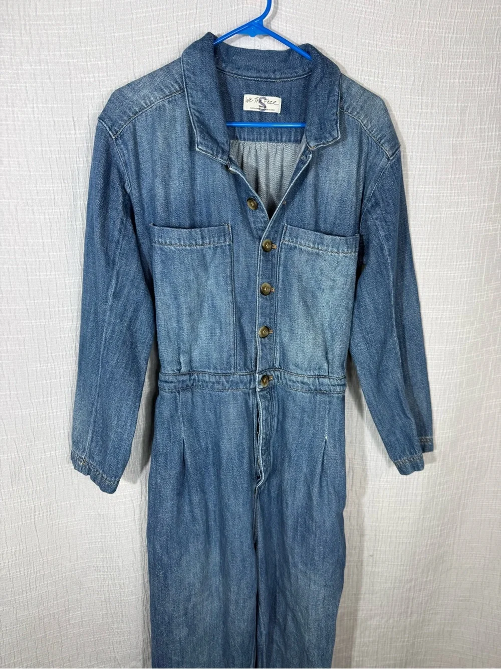 Free People‎ Madrid Denim Coverall blue small